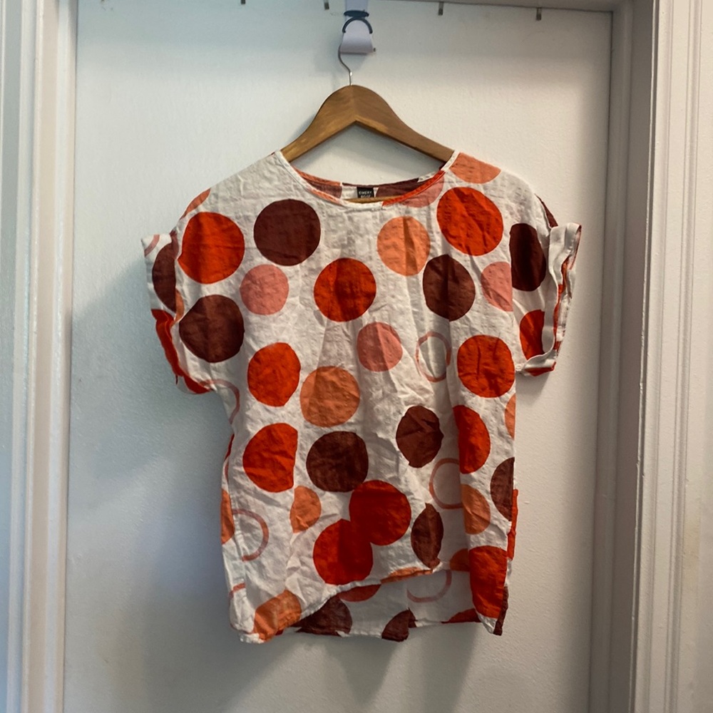 Emery Rose Polka Dot Blouse